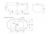 BelBagno BB81-1700-W0 Отдельностоящая акриловая ванна в комплекте со сливом (донным клапаном), 170x81, цвет: белый