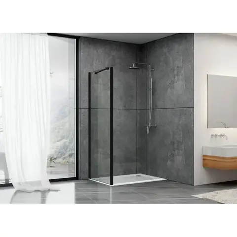 Abber Schwarzer Diamant AG90BS Душевая перегородка, цвет: чёрный
