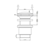 Gessi 01420#299 Донный клапан для раковины Stop&Go на 1 1/4", без слива-перелива, цвет Black XL