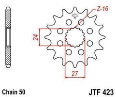 Звезда ведущая JTF423 17RB