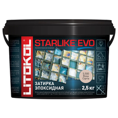 Затирка швов эпоксидная Litokol Starlike Evo S.550 Rosso Oriente, 2,5 кг