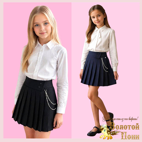 Юбка девочке (7-10) 260603-U2089
