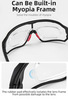Картинка очки спортивные Rockbros 1013 black-clear - 14