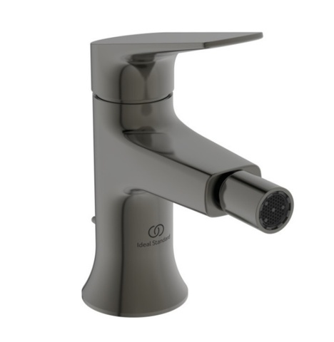 Ideal Standard La Dolce Vita BD664A5 Однорукоятковый смеситель для биде с донным клапаном PVD Magnetic Grey (Магнит)