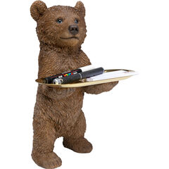 Фигура декоративная Butler Standing Bear «Дворецкий стоячий медведь» 35 см