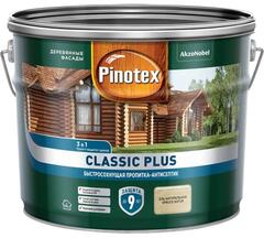 Пропитка декоративная для защиты древесины Pinotex Classic Plus 3 в 1 ель натуральная 9 л.