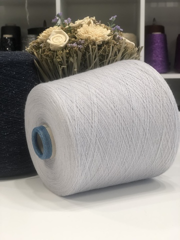 Меринос 57% с хлопком 43% Bella Yarn MAURA 3000 серо-голубой жемчуг