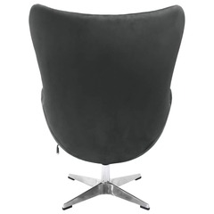 Кресло EGG CHAIR графит, искусственная замша