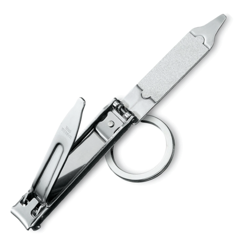 Книпсер Victorinox с пилкой для ногтей и кольцом для ключей, металлический, в чехле (8.2055.C)