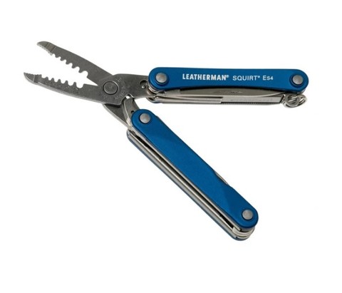 Мультитул-брелок Leatherman Squirt ES4 Blue, 9 функций (831239) цвет синий | Multitool-Leatherman.Ru