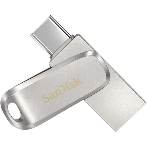 Флеш-накопитель SanDisk 256GB Ultra Dual Drive Luxe USB 3.1 / USB-C Silver