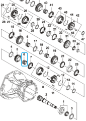 ПОДШИПНИК КПП ИГОЛЬЧАТЫЙ 3-4-Й ПЕРЕД NEXIA, LANOS, CHANCE, CRUZE, LACETTI, AVEO, ESP GM