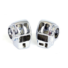Корпусы пультов хром  96-13 FLHT/C, FLHX, FLTRX; 10-11 FLHXXX
