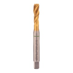 Метчик М10х1,5 (Машинный, винт.) DIN371 HSSEPM-TiN 6h C/2-3P R39 100мм a=8,0 Volkel 30136