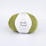 Пряжа Infinity Nordic Tweed 9336 зеленая олива