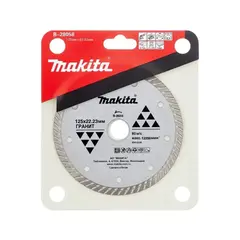 Алмазный диск сплошной рифлёный по граниту Turbo 125x22,23 Makita B-28058