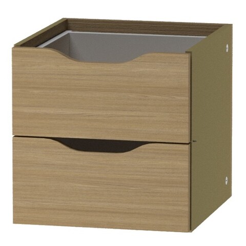 Фора модуль с двумя ящиками, 33*33*37 см, дуб скандинавский