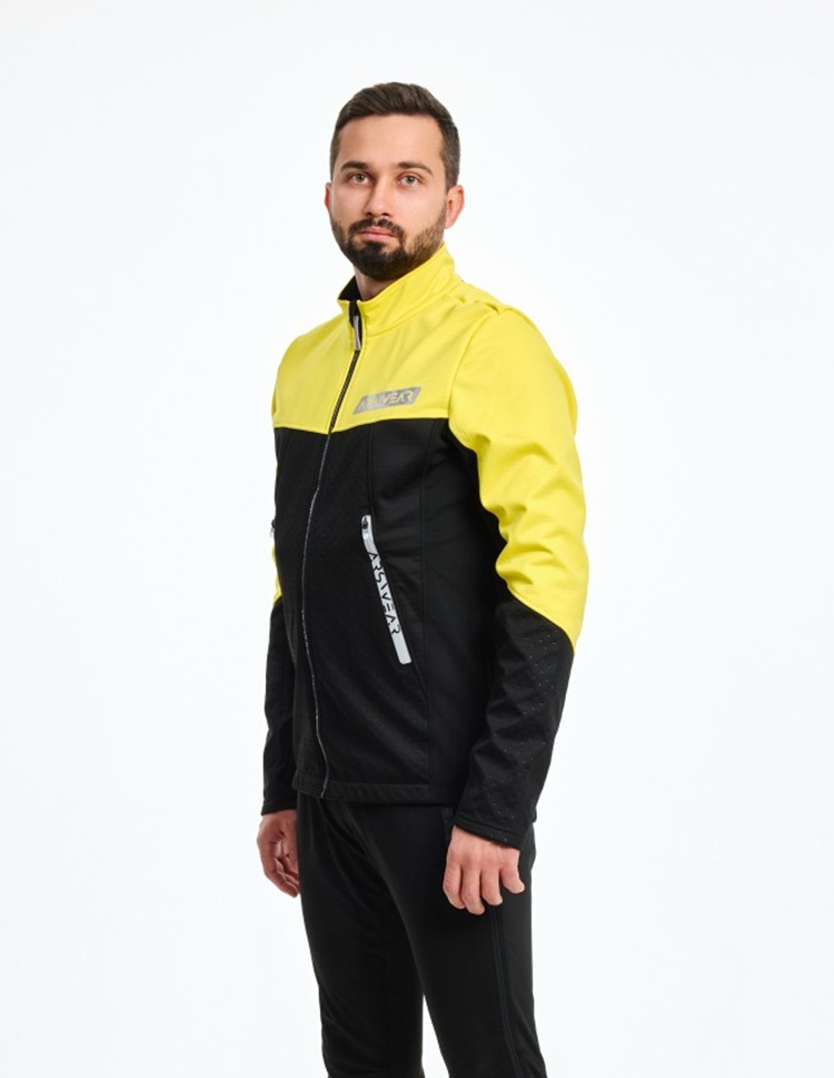 Детский тренировочный лыжный костюм Arswear Softshell Rase Kids желтый-черный - 6
