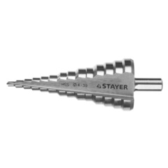STAYER 4-39 мм, 14 ступеней, сталь HSS, ступенчатое сверло (29660-4-39-14)