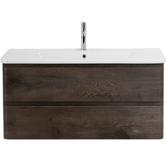 BelBagno Albano ALBANO-CER-1050-2C-SO-RNG Тумба под раковину подвесная, 105x45, цвет: Robere Nature Grigio фото