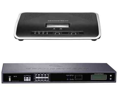Grandstream UCM6204 - IP ATC. До 500 абонентов / 75 одновременных вызовов, до 3 конф., до 25 участников в конф., 2хFXS, 4xFXO, 1xWAN, 1xLAN