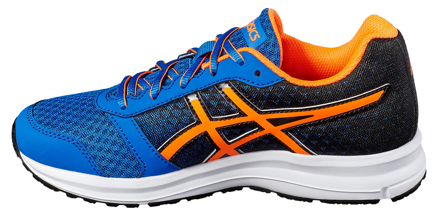Asics Patriot 9 GS кроссовки для бега детские синие-оранжевые - 5