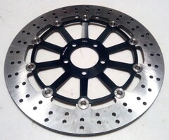 Диск тормозной на Kawasaki ZX7RR / ZX7R / ZX9R / ZX12R NINJA / передний / черный