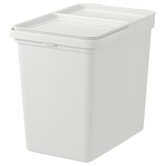 Мусорный ведро IKEA HALLBAR (ХОЛЛБАР), Светло-серый, 22 л