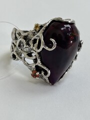 Опал ( кольцо из серебра)