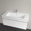Villeroy&Boch Venticello 4104AL01 Раковина на тумбу 100x50, отверстия для смесителя-1 сквозное, 2 промаркированных, с переливом, материал-керамика, цвет-альпийский белый