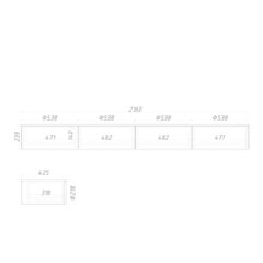 Консоль подвесная ML057