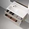 Sancos SNR120LCE Тумба подвесная SANCOS Snob R левая 1195х445х500, c двумя ящиками оснащенными доводчиками, Beige Soft, арт.SNR120LCE
