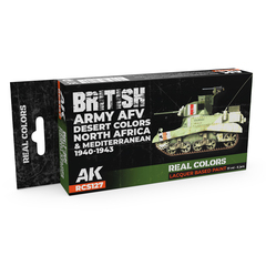 Набор красок AK Interactive Real Colors - British Army AFV Desert Colors