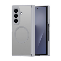 Усиленный чехол серого цвета с MagSafe для Samsung Z TriFold, серия Expn Series Magnetic от Dux Ducis