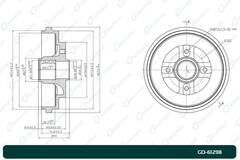 Барабан тормозной G-brake  GD-61298