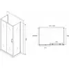 Abber Schwarzer Diamant AG30130B-S85B-S85B Душевой уголок, цвет: чёрный