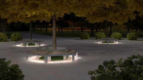 Bench CITY | hexagonal