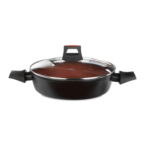 Сотейник с крышкой, с двумя ручками, диам. 26 см  KITCHENSTAR Terra арт.A123FAK-0626B