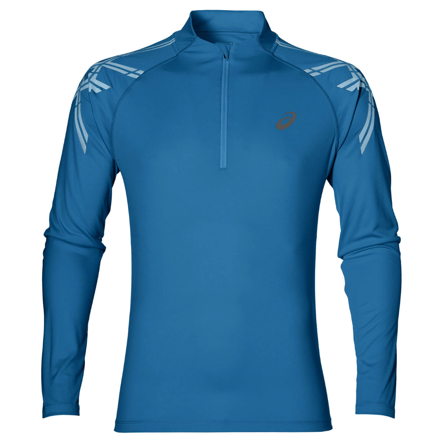 Беговая рубашка мужская Asics Stripe 1/2 Zip синяя