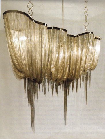 Люстра Terzani Atlantis   by B. Baylar for Terzani gold ( 200 cm )
