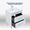 Aquanet 345364 Тумба с раковиной Бостон new 60 (Flat) цв.белый сатин (345364)