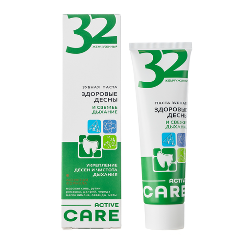 Modum ЗУБ.ПАСТЫ 32 ЖЕМЧУЖИНЫ ACTIVE CARE Здоровые дёсны 100г (A701-243)