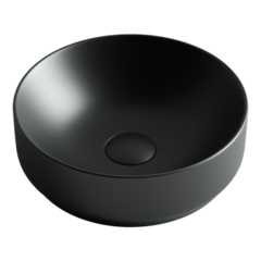 Ceramica Nova Element CN6007 Умывальник чаша накладная круглая, 35.5x35.5, цвет: чёрный фото