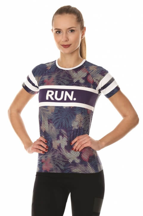 Женская спортивная футболка Brubeck Running Air фиолетовая