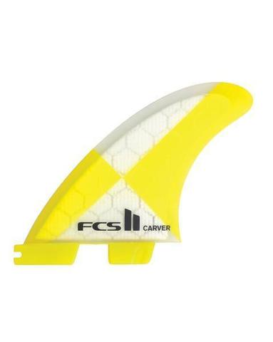 FCS II Carver PC Yellow Large Tri Retail Fins, компл. из трех, L