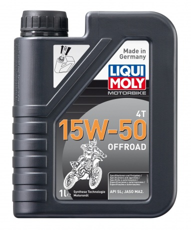 Моторное масло Liqui Moly  Motorbike 4T Offroad 15W50 hc-синтетическое 1л
