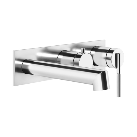 Gessi Ingranaggio 63541#031 Встраиваемый однорычажный смеситель на 2 выхода с перекл. и изливом (внешние части), цвет: хром