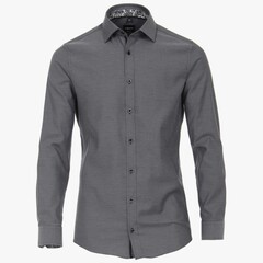 Рубашка Venti Body Fit 103522400-750 из структурной ткани черная