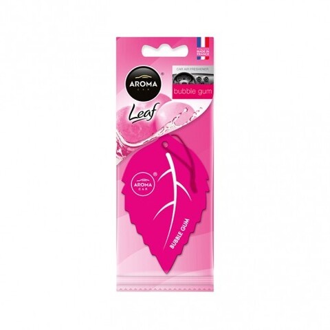 AROMA CAR Ароматизатор картонный LEAF AROMA CAR Bubble Gum