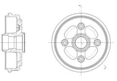Барабан тормозной G-brake  GD-06582